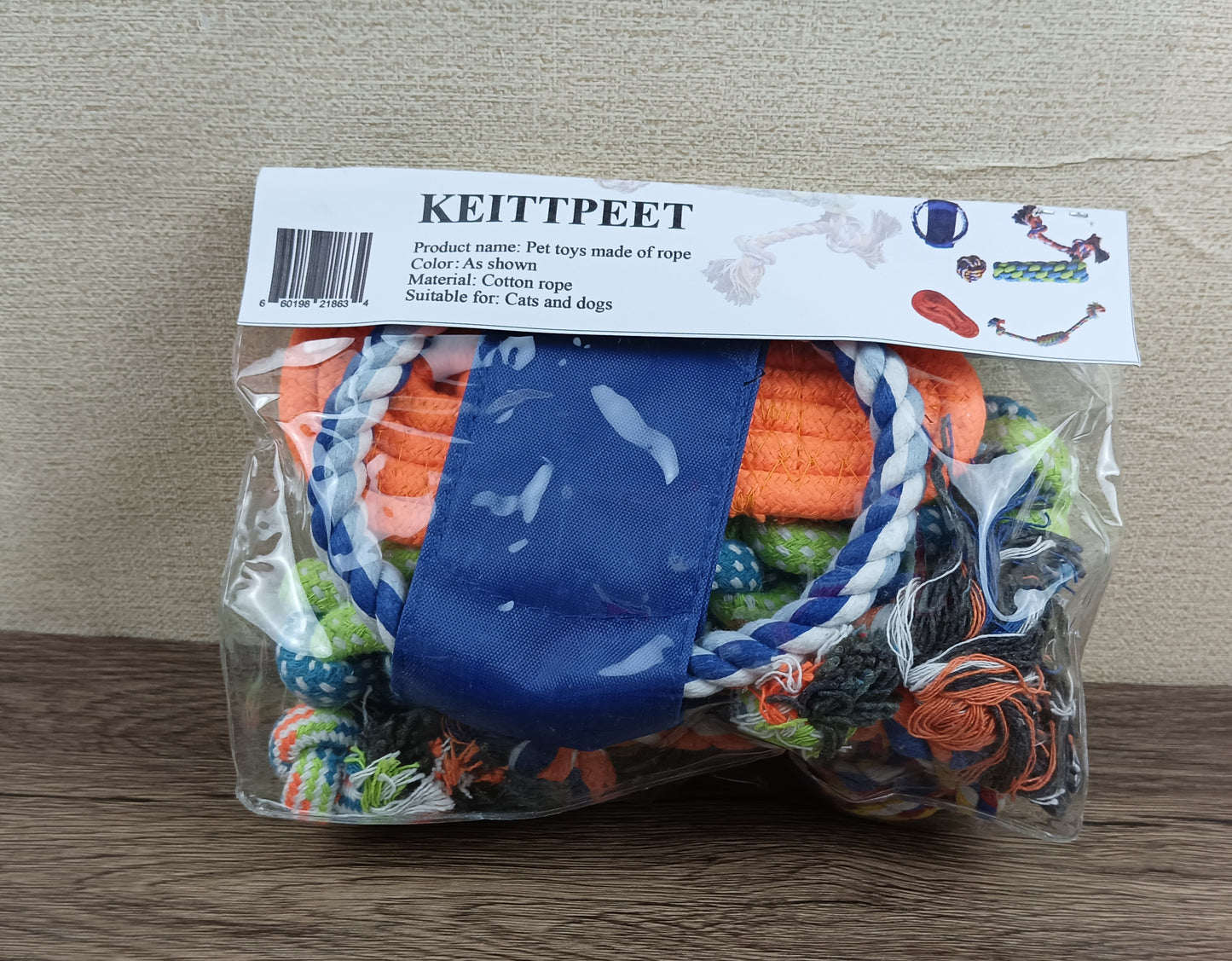 KEITTPEET Pet toys made of rope dog toys teething bite resistant golden hair ala satsuma rope knot toys big dog dog bite pet toys