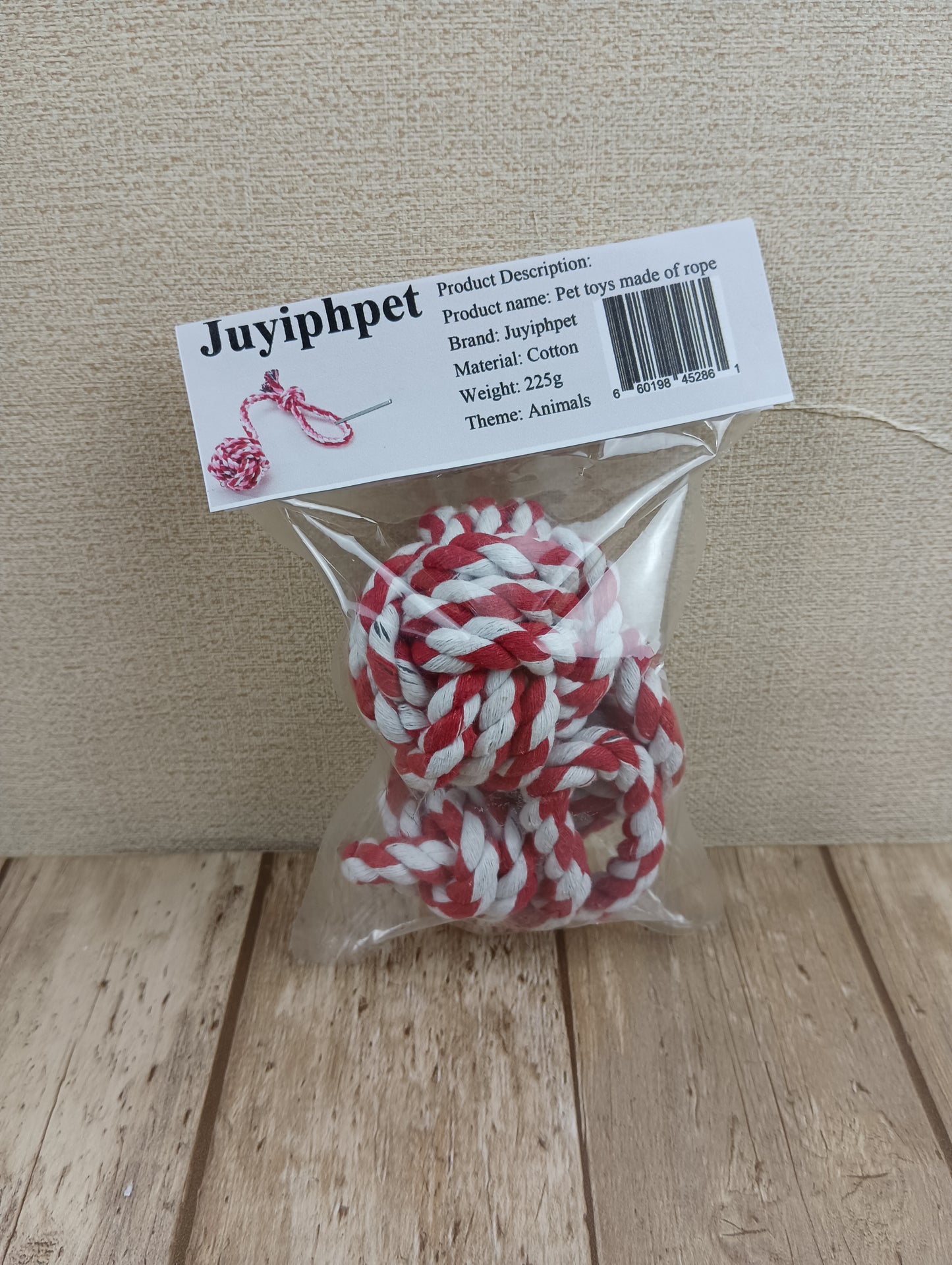 Juyiphpet Pet toys made of rope Pet Dog Cotton Rope Toys Teeth Cleaning Teeth Grinding Bite Resistant Rope Knot Ball Toy Rope Double Section Cotton Rope Teeth Cleaning Rope Dog Toys