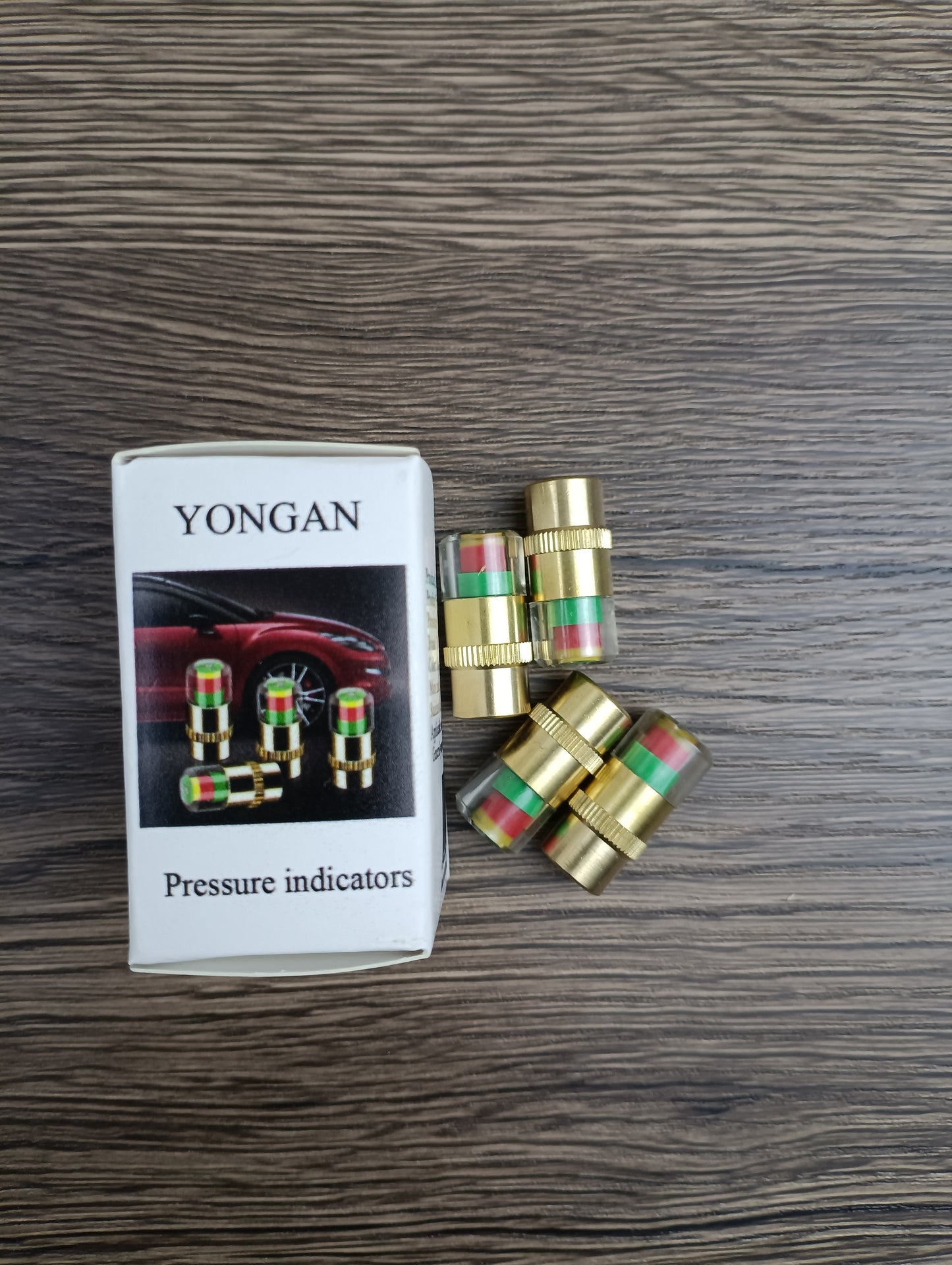 YONGAN Pressure indicators car tire valve cap tire pressure monitoring cap air pressure detection warning bubble valve cap air pressure indicator