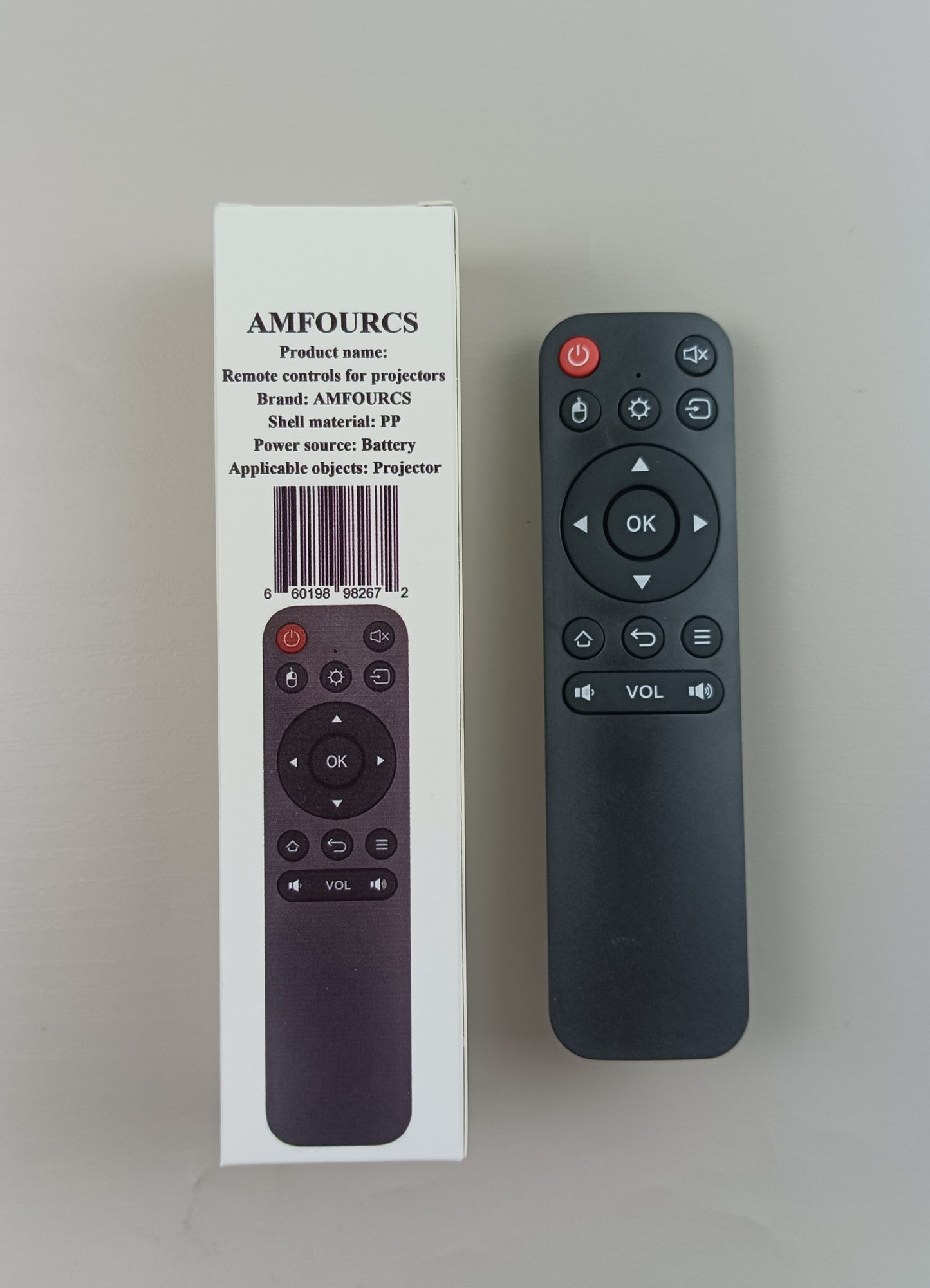 AMFOURCS Remote controls for projectors projector remote control universal universal applicable bluetooth TV remote control