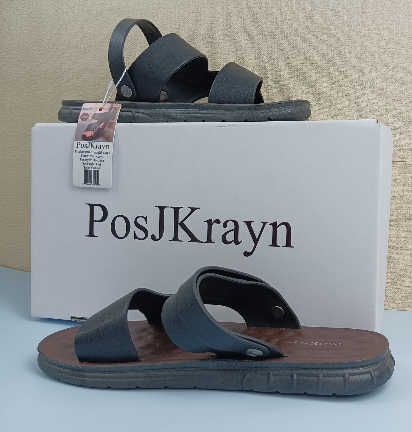 PosJKrayn Sandal-clogs traditional men's shoes sandals non-slip slippers men tide summer new multi-purpose beach shoes