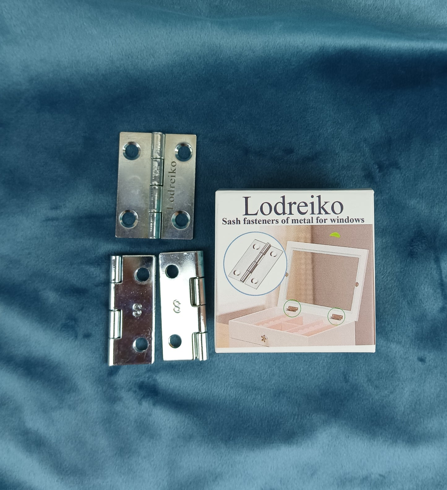 Lodreiko Sash fasteners of metal for windows cabinet door flush small hinge stainless steel fixtures cabinet mini hinge door and window hardware folding hinge