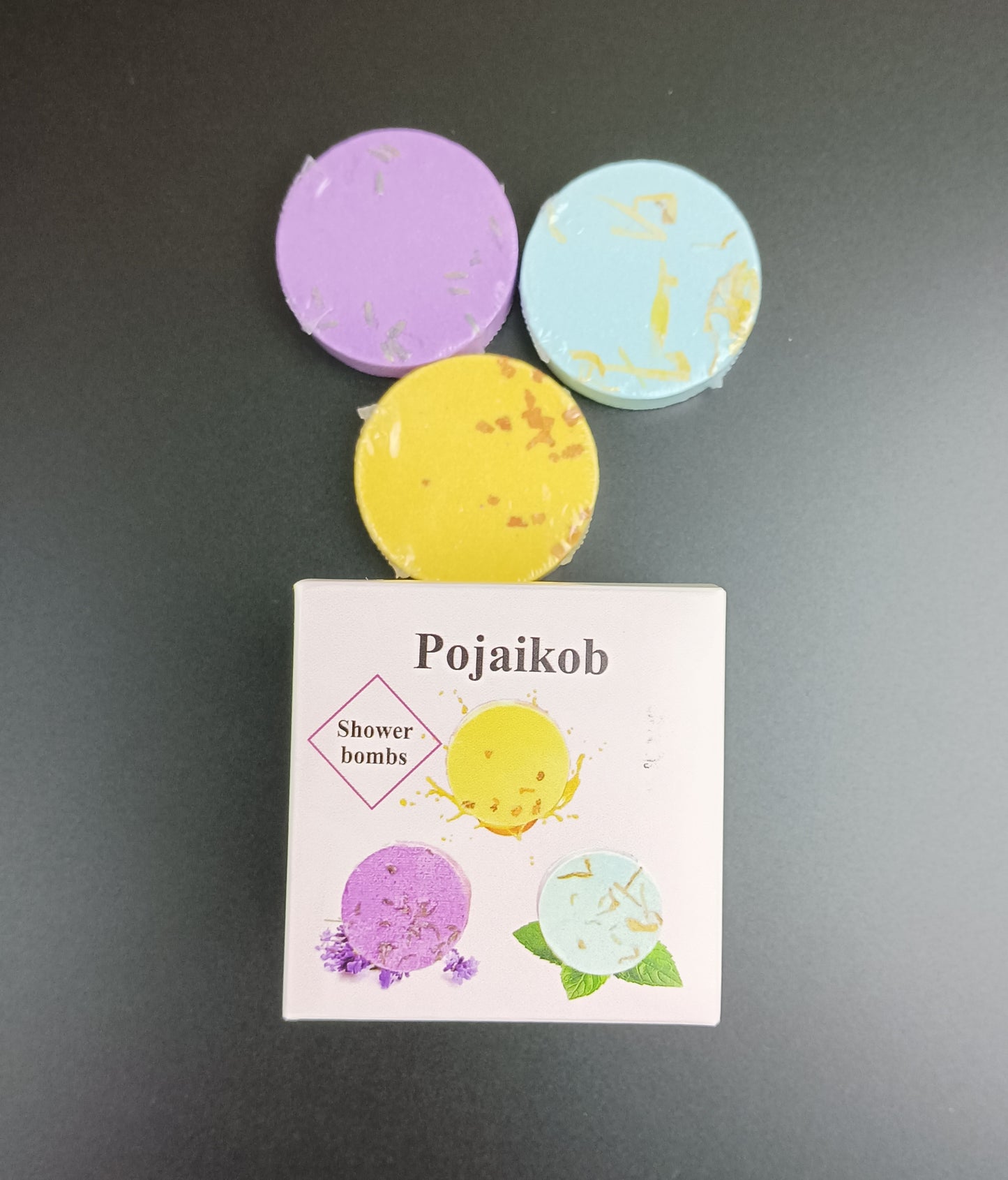 Pojaikob Shower bombs kids rejuvenating bath soak dry flower aromatherapy shower tablets full body exfoliation aroma explosion soak tablets shower bombs