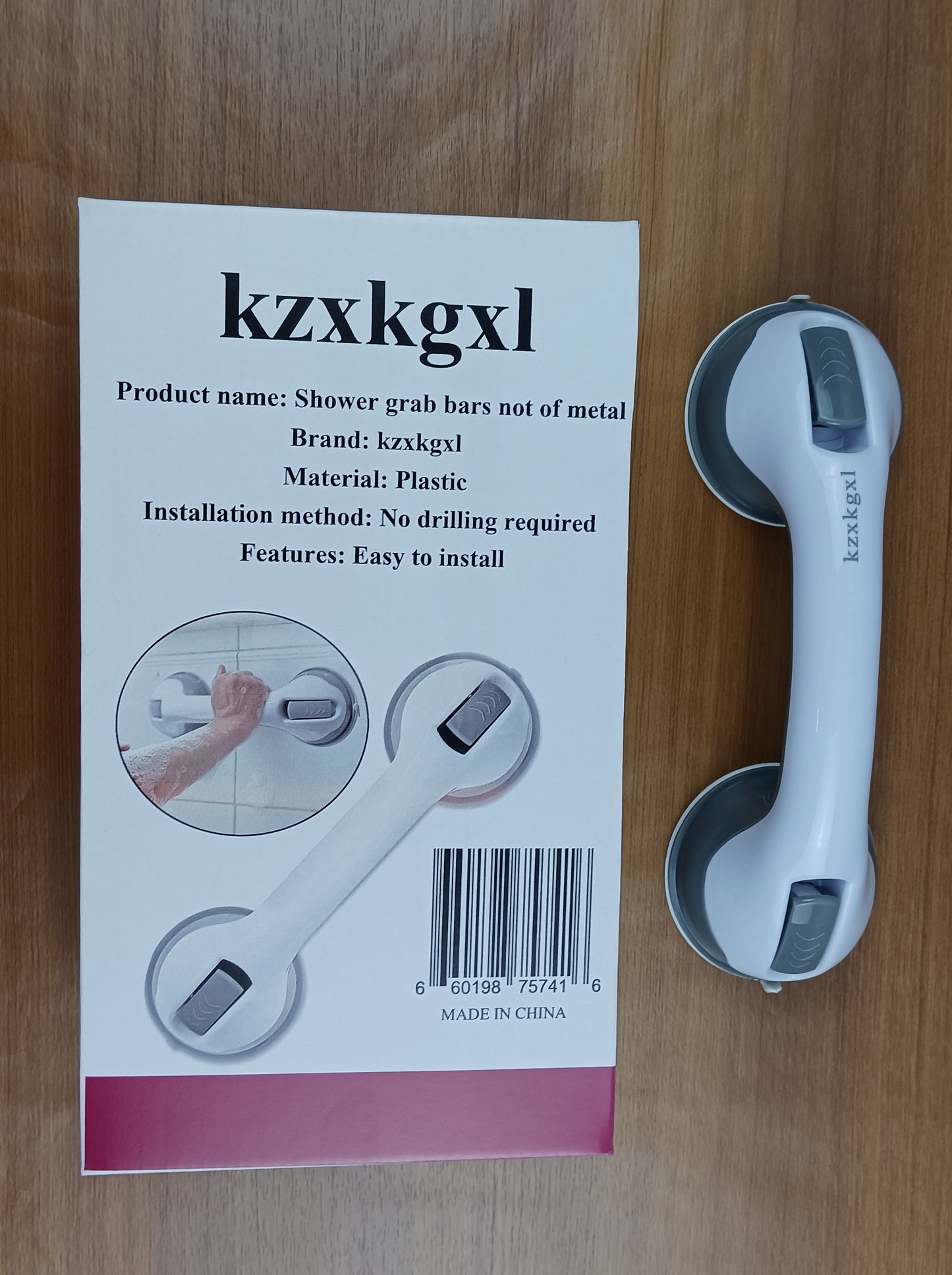 kzxkgxl Shower grab bars not of metal household multifunctional bathroom suction cup handrail no punch bathroom non-slip handle elderly toilet get up pulls