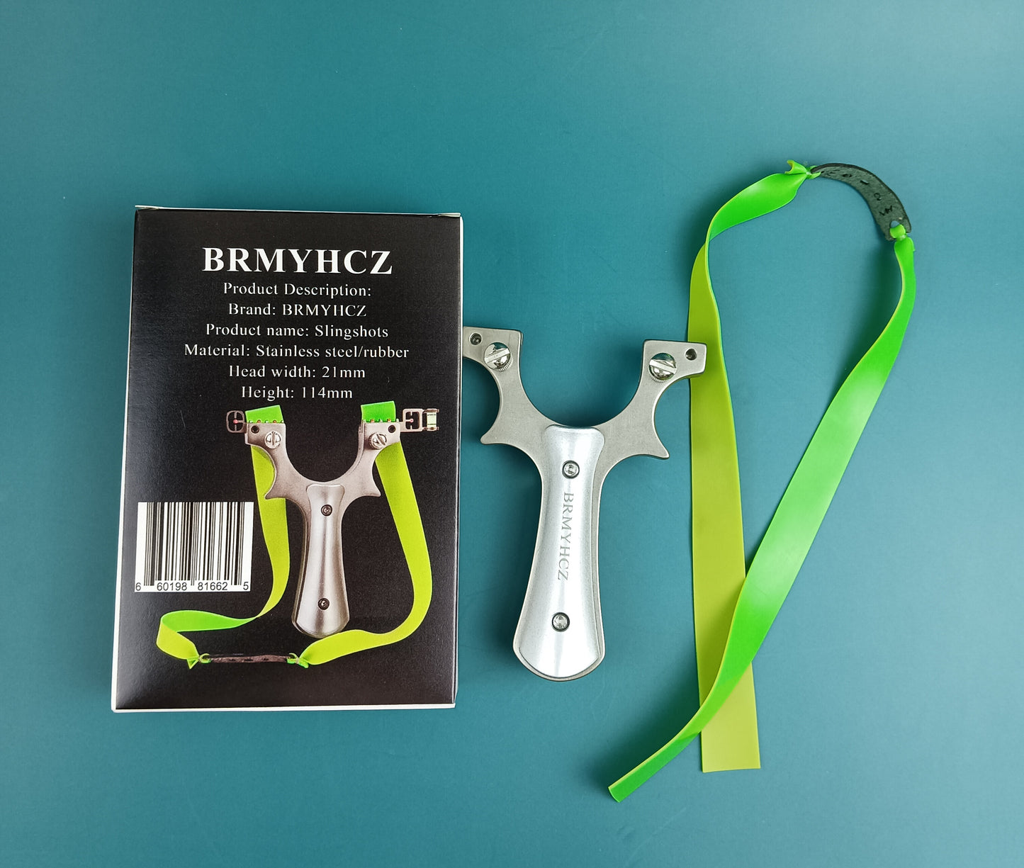 BRMYHCZ Slingshots New Stainless Steel Slingshot Flat Skin Powerful Slingshot Frame High Precision Outdoor High Voltage Accurate Professional Athletic