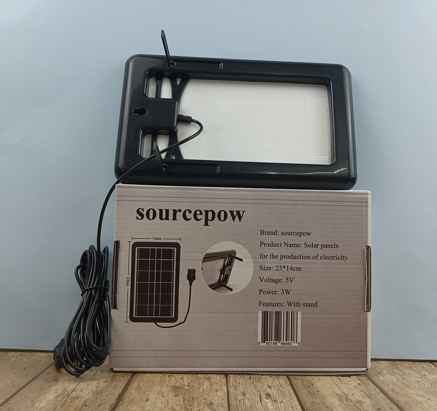 sourcepow Solar panels for the production of electricity Universal solar panel USB cell phone charging treasure photovoltaic panel charger power generation waterproof mobile outdoor portable