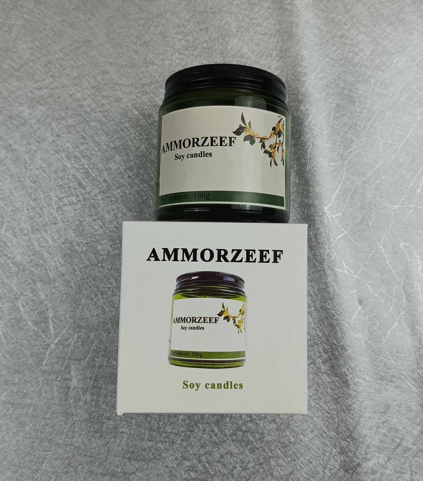 AMMORZEEF Soy candles natural plant soy candles home lighting smokeless flavor environmental protection thicker models cylinder solid color white wax cozy dinner