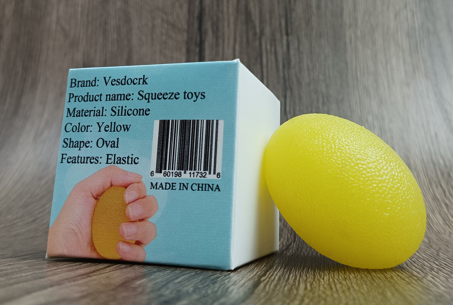 Vesdocrk Squeeze toys Grip BallArteriovenous Fistula Care Exercise BallElderly Rehab Grip Strength Oval Egg Shaped Decompression BallStress Balls