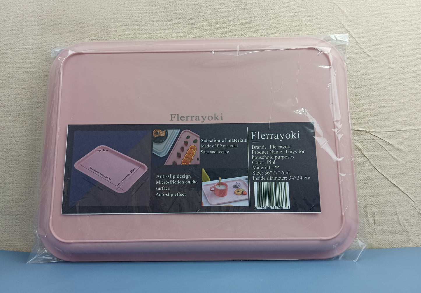 Flerrayoki Trays for household purposes household cup tray rectangle environmental protection plastic kindergarten cafeteria fast food hotel serving tray commercial