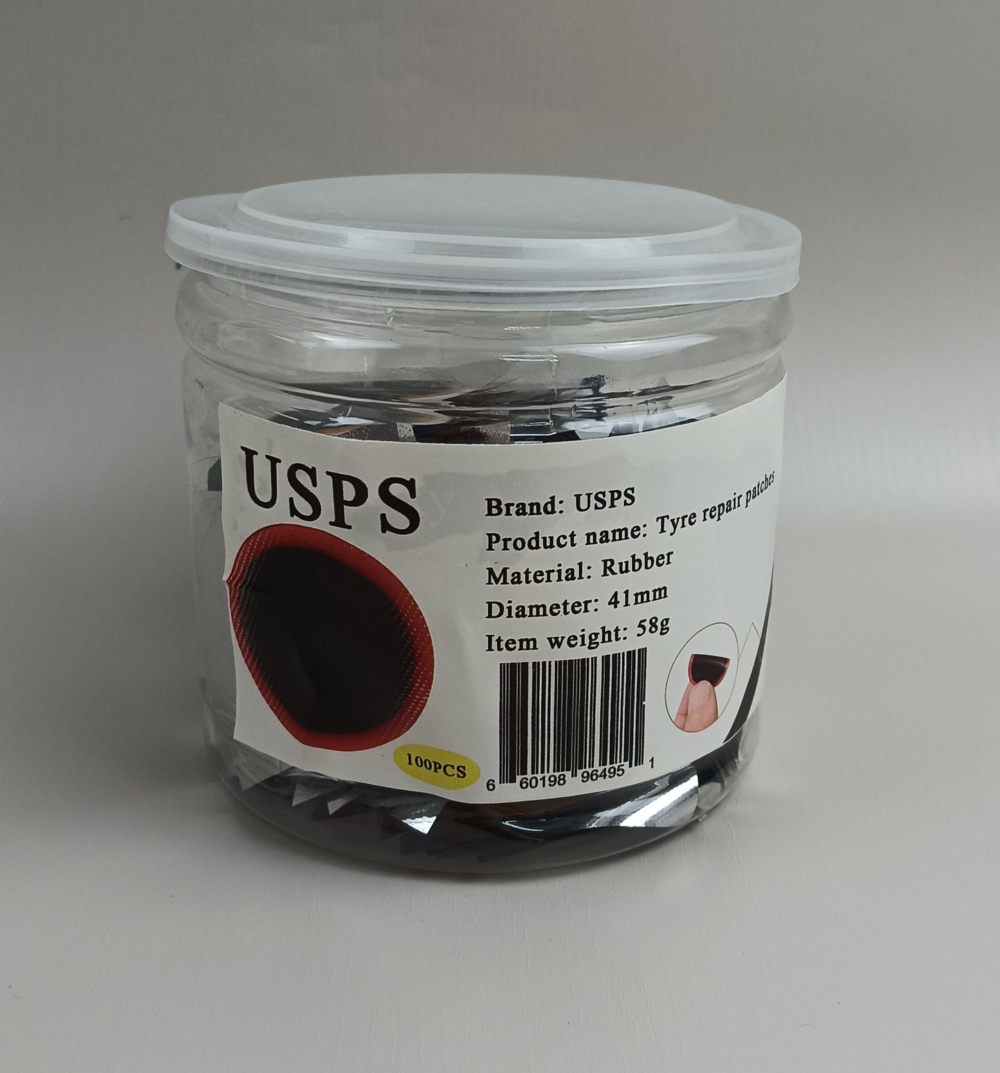 USPS Tyre repair patches film repair patch radial car truck tire inner tube vacuum tire cold patch film