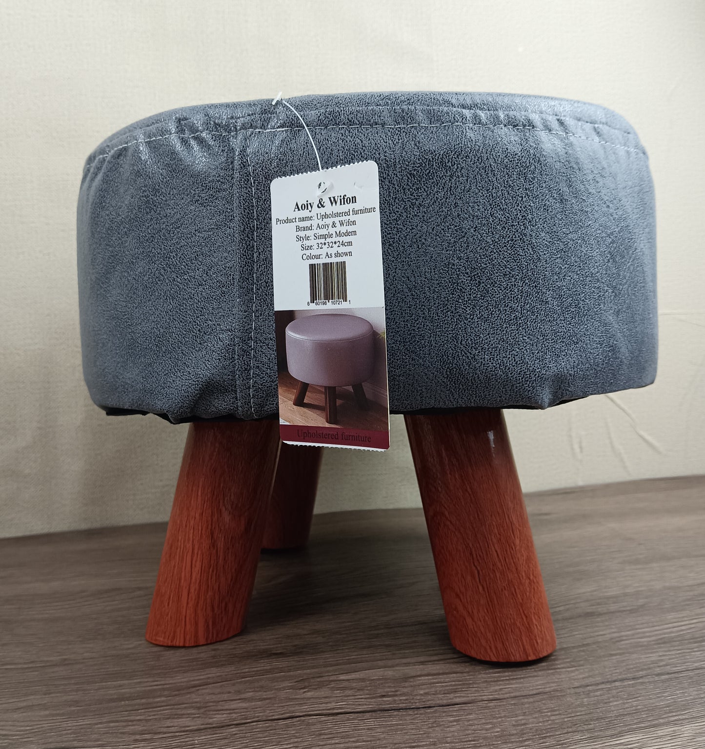 Aoiy & Wifon Upholstered furniture small stool home doorway change shoes small bench living room coffee table stool sedentary comfortable short stool soft round stool