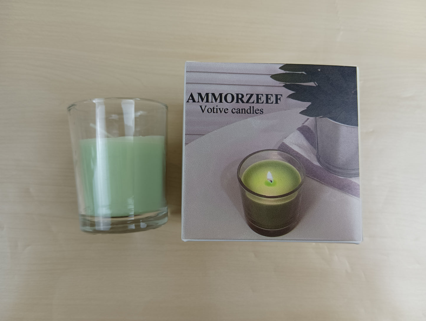 AMMORZEEF Votive candles light scented candles romantic wedding deodorant hotel spa candle dinner windproof smokeless glass candle wishing candle ambiance candle