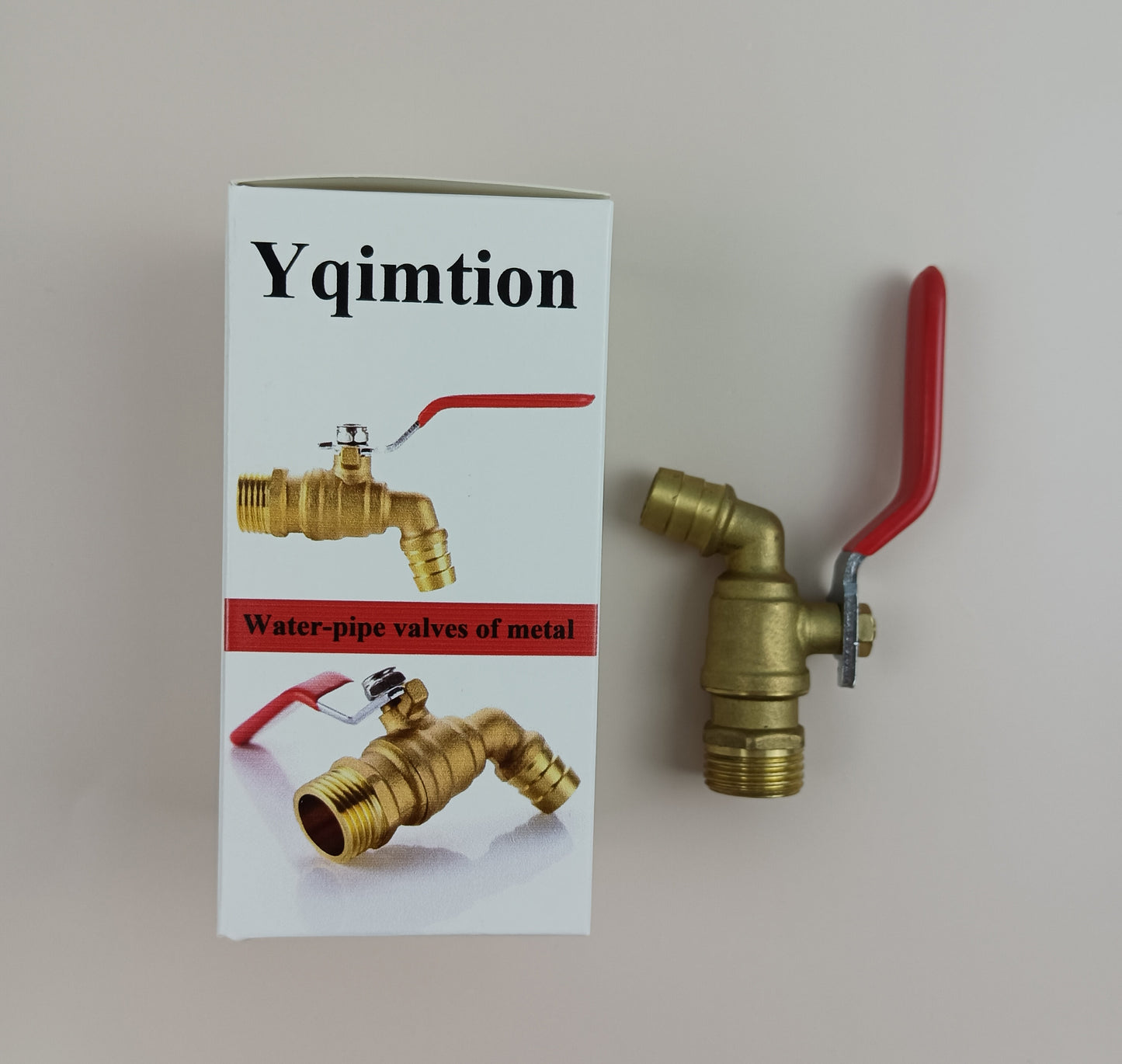 Yqimtion Water-pipe valves of metal thickened brass ball valve inside and outside the wire air compressor pneumatic tap water switch water valve water pipe valve threaded