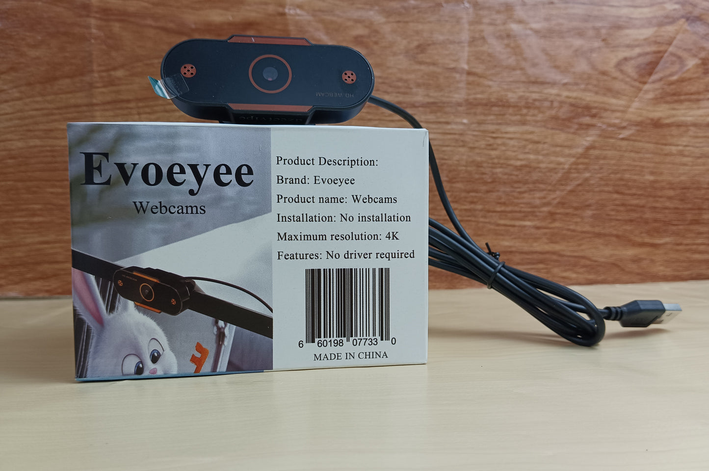 Evoeyee Webcams New Ultra HD 1080P External Webcam Live Webcam for Online Classes Desktop Laptop Class USB with Microphone