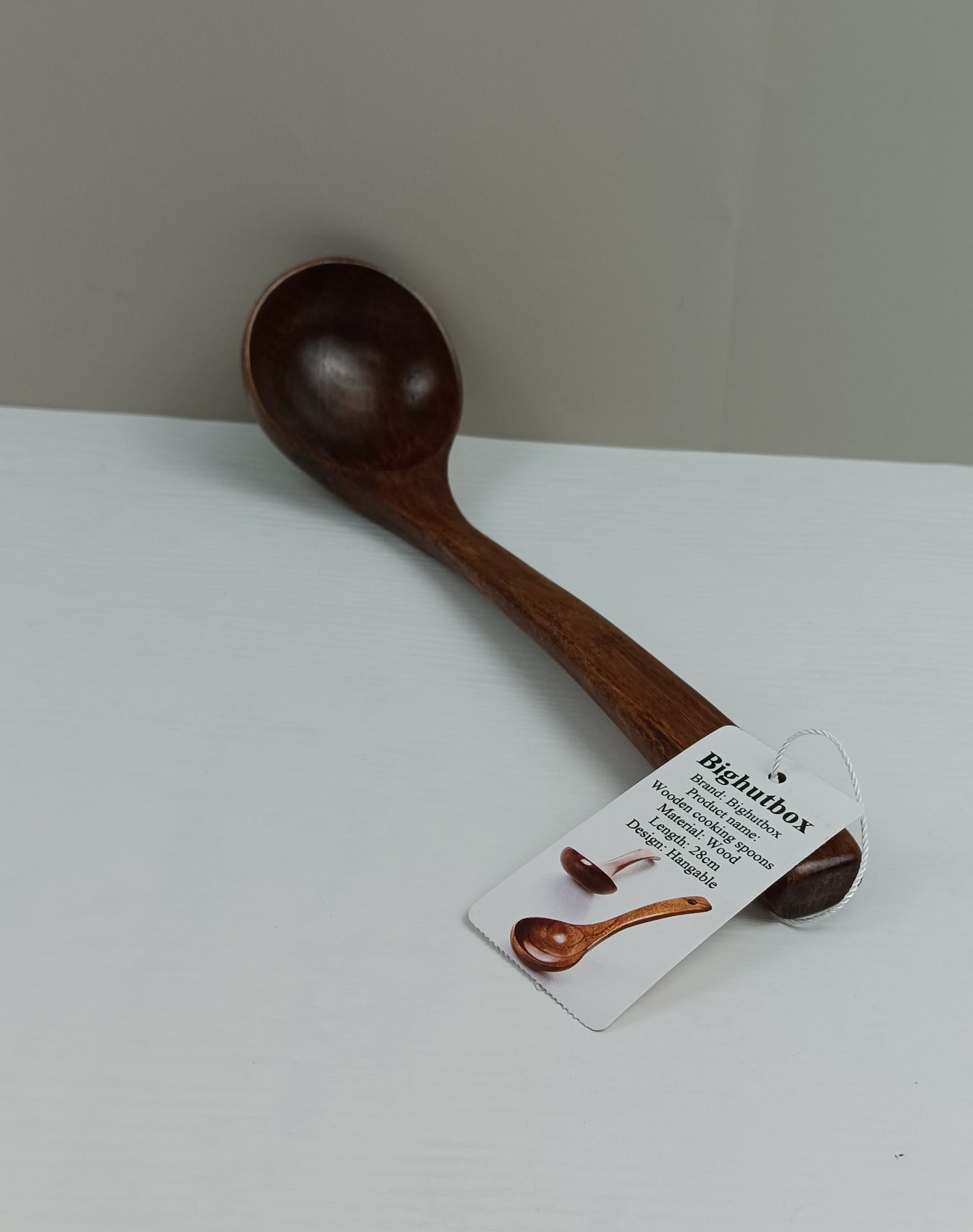 Bighutbox Wooden cooking spoons wooden spoons wooden spoons long handle porridge serving spoons thin rice spoons large soup spoons large wooden household